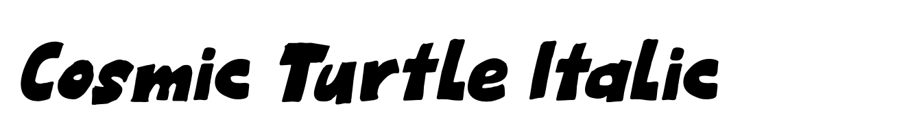 Cosmic Turtle Italic